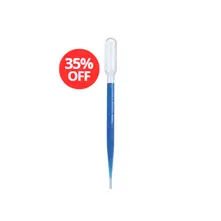 Pipeta pasteur descartável 3 mL, graduada Kasvi - pacote 500 unid.